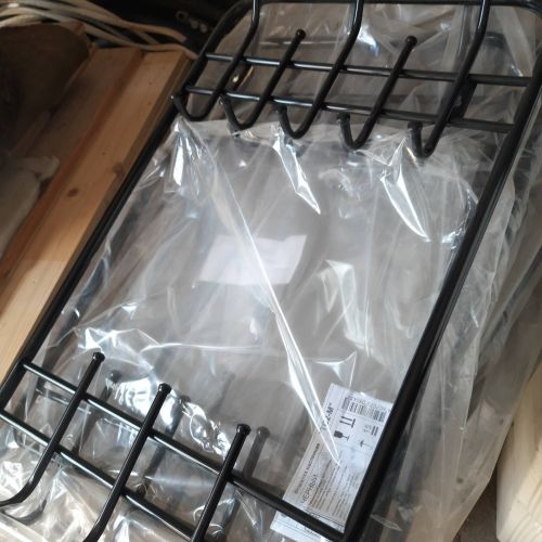 Вешалка настенная "ТС-2М" черного цвета в упаковке (6 шт.)