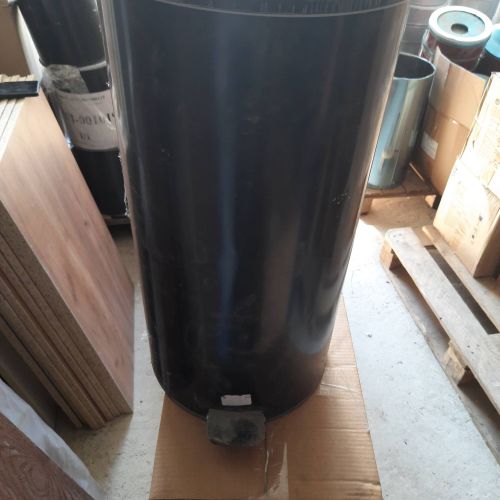 Урна оцинковка на 50 литров, черного цвета