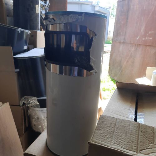 Урна нержавеющая сталь на 25 литров, с пепельницей