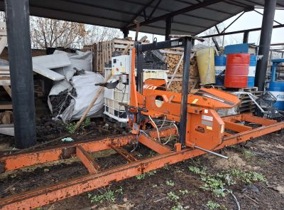 Процессор для распиливания и расколки бревен КС АЗ 80 Е со складным подъемником ЭМ1511